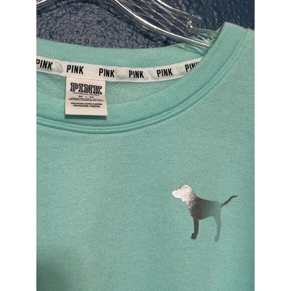 Victorias Secret PINK Long Sleeve Shirt W/ Metallic Dog & Logo - Picture 3 of 4